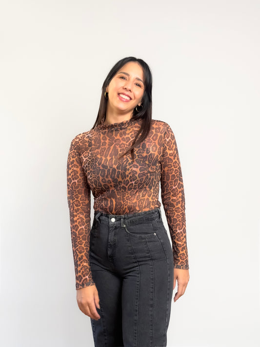 Body Leopard Mesh